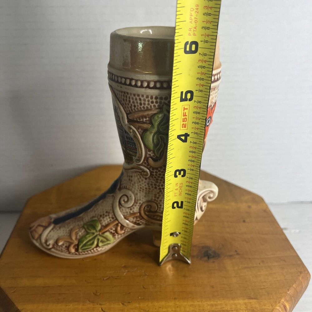 Vintage Frankfurt am Main Beer Stein Boot 6.5"‎ Ceramic German Souvenir Barware - Picture 10 of 11